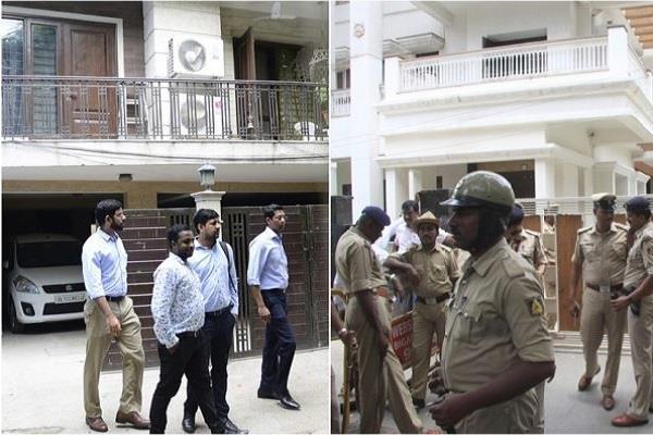 karnataka  it raids continue on the lines of congress ministers