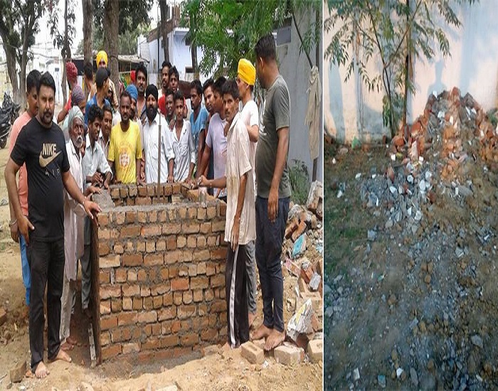 ਜਠੇਰਿਆਂ ਦੀ ਸਮਾਧ ਨੂੰ ਤੋੜਨ ਦਾ ਮਾਮਲਾ ਪੁਲਸ ਥਾਣੇ ਪਹੁੰਚਿਆਂ