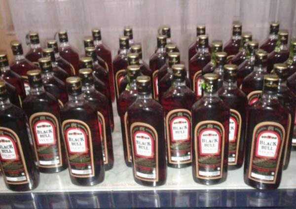 controlled 24 bottles of illicit liquor  including liquor