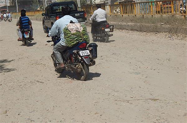 nawanshehar garhshankar road between the construction and construction works