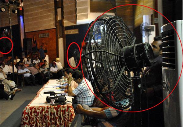 temporary a used to keep the councilor and officials cool was