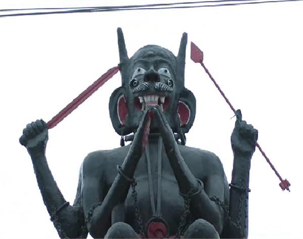 gurmeet ram rahim  jail  statue