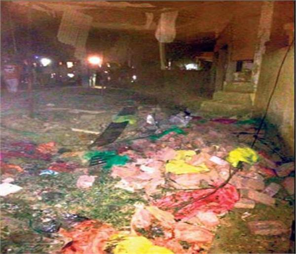 large disclosure after the explosion in the potaca warehouse in solar ghar