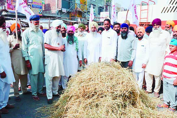 ਕਿਸਾਨ ਮਜ਼ਦੂਰ ਸੰਘਰਸ਼ ਕਮੇਟੀ ਨੇ ਫੂਕਿਆ ਸਰਕਾਰ ਦਾ ਪੁਤਲਾ