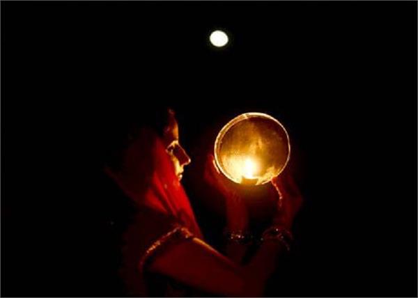 karva chauth moon