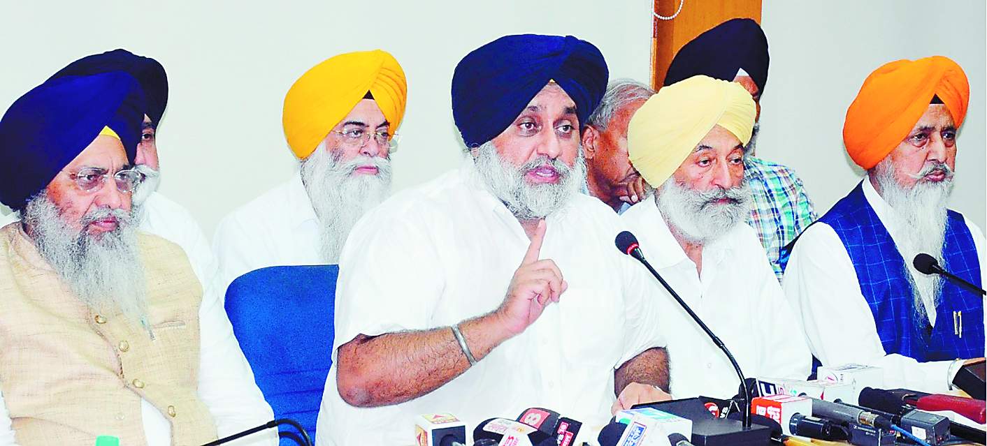 ਬੱਜਰ ਪਾਪ ਕੀਤਾ ਹੈ ਕਾਂਗਰਸ ਨੇ : ਅਕਾਲੀ ਦਲ