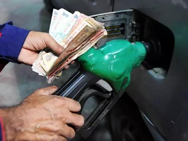 rising in price of petrol and diesel caused by falling rupee