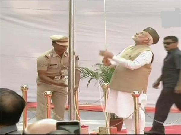 azad hind government 75th anniversary pm modi hoisted tricolor from red fort
