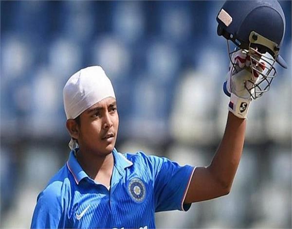 prithvi shaw