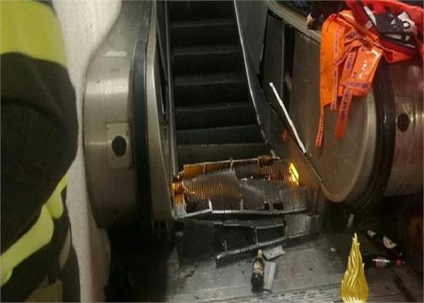 20 injured in rome escalator collapse
