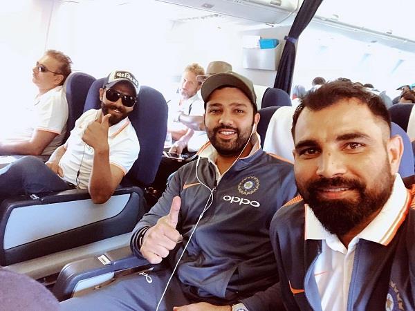 team leaves for india for the second odi shared photos on insta