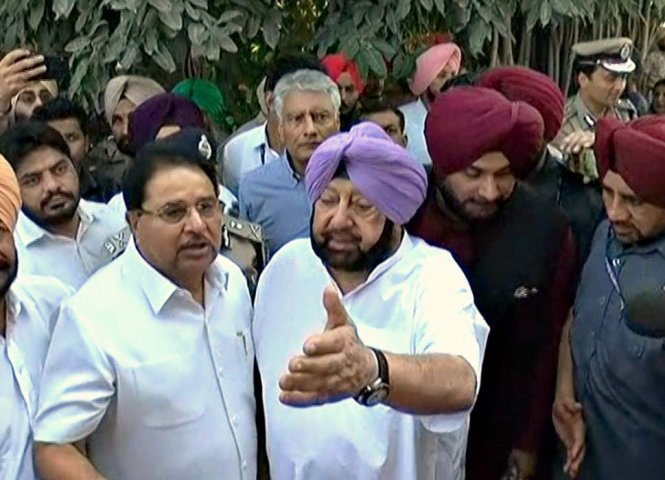 ਟਰੇਨ ਹਾਦਸੇ ਵਾਲੀ ਥਾਂ ਦਾ ਕੈਪਟਨ ਨੇ ਕੀਤਾ ਦੌਰਾ