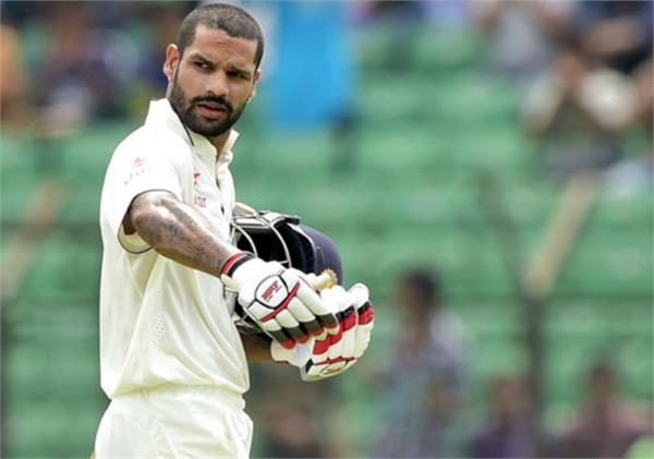 shikhar dhawan test match