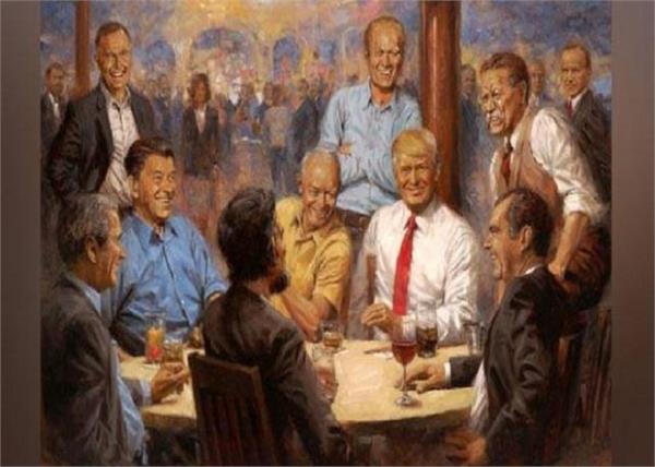 donald trump  painting