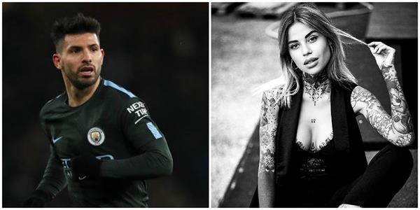the italian  is the girl appearing with footballer sergio aguero