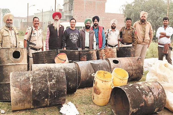 70 000 liters lit  16 drums  recovered