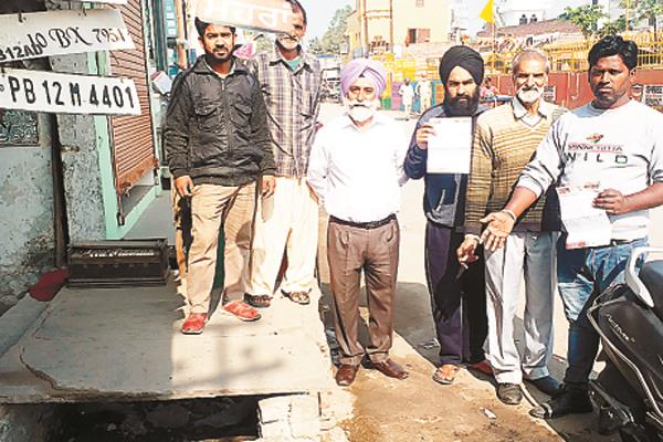shopkeepers protested in relation to dirt