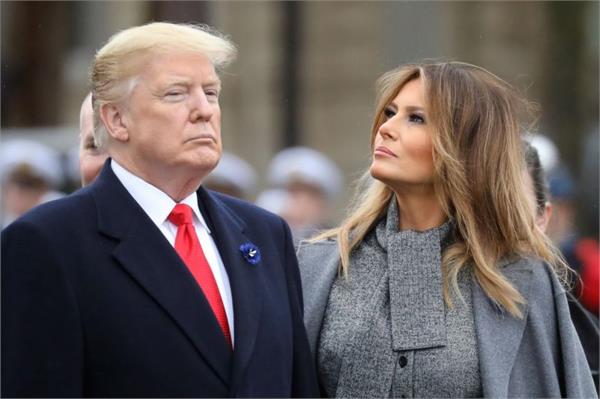 trump acknowledged the matter of his wife  this officer showed the way out