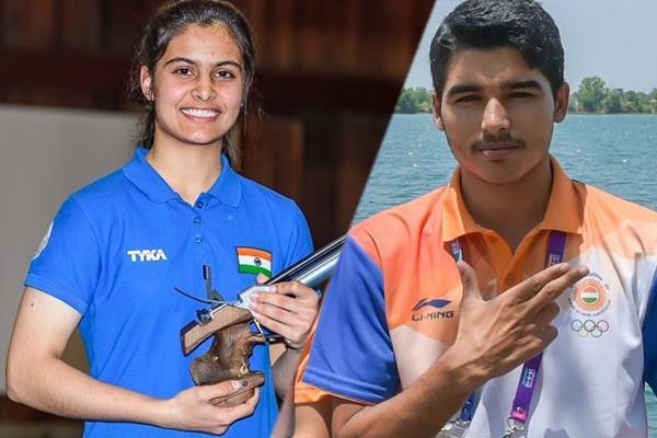 manu and saurabh win with junior world record