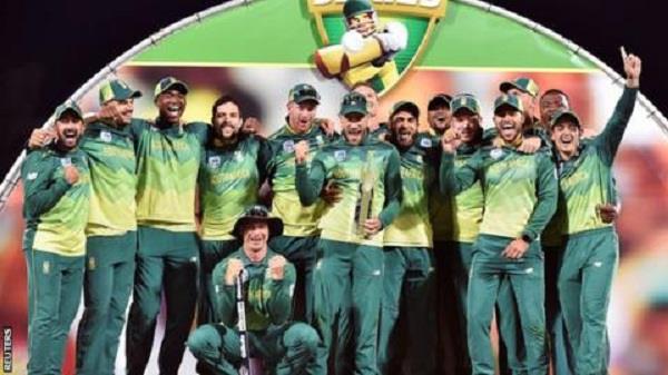 the africa defeated australia by 40 runs  grabbed the series