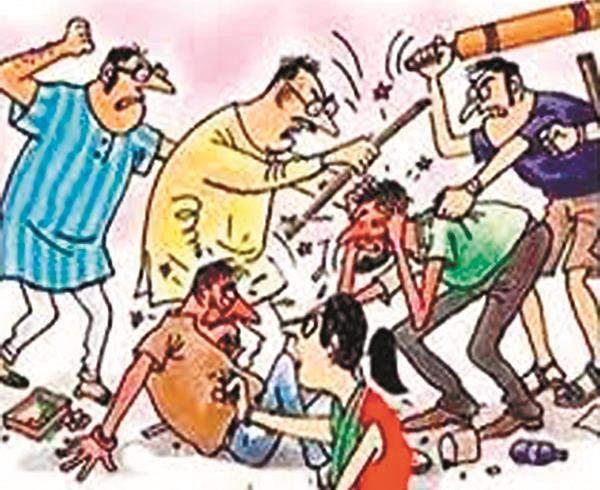 half a dozen people beat the young stalks by entering the house