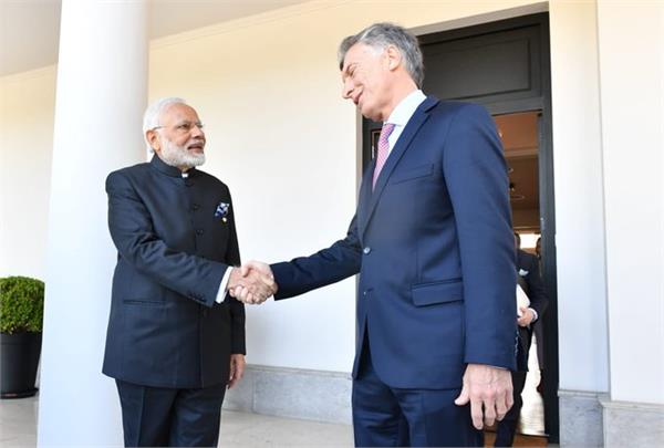 president of argentina welcoming modi for g20 meeting