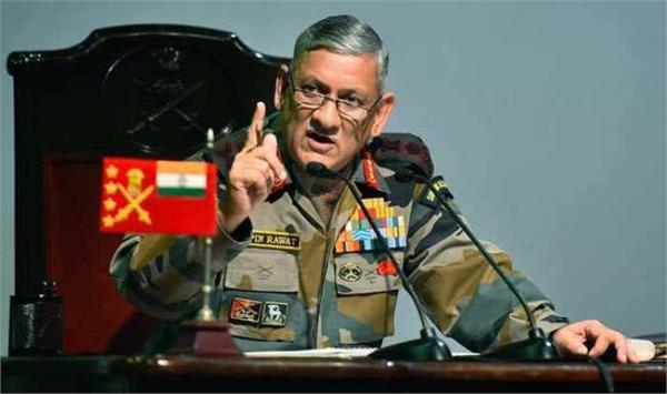 political initiative for peace in kashmir is also important  general rawat