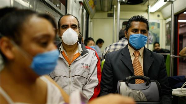 the flu also spreads through the breath of ill people