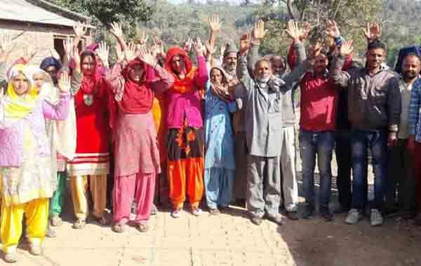 the people protested against the sarpanch after development work was not done