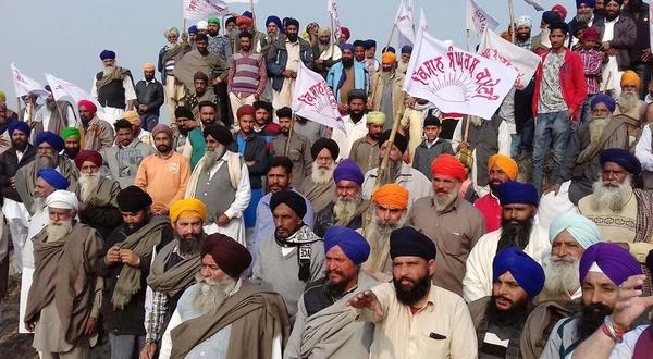 the farmers   association organized a sand rally against illegal mining