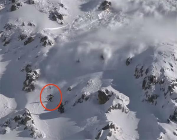 catalonia man bravely safe snowboarder avalanche
