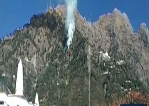 a fire at vaishno devi route