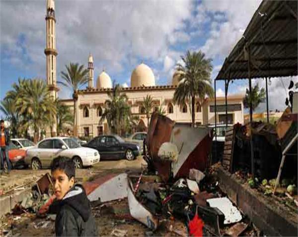 libya  the number of people killed 34 in a double bomb blast