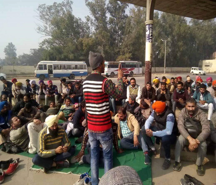 ਪਨਬਸ ਕਾਮਿਆਂ ਦਾ ਸੰਘਰਸ਼ ਤੀਸਰੇ ਦਿਨ ਵੀ ਜਾਰੀ ਰਿਹਾ