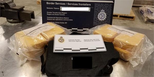 pearson airport from 9 kg of cocaine   investigation continues