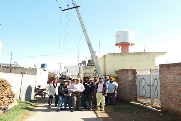 the cause of the accident can be the falling pillar of electricity