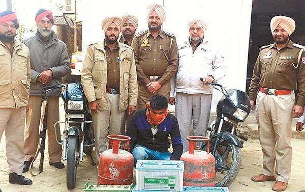 recovery of the stolen goods was found on the arrest