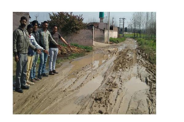 due to lack of drainage drain  road condition deterioration