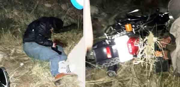 a person  s death due to falling into a 60 foot deep pit