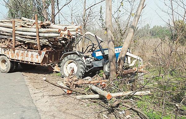 tractor trolley crashed due to uncontrollable