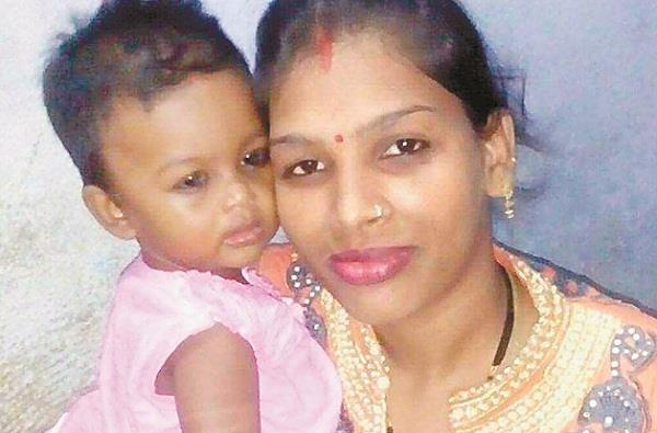 body of a deceased woman in santokhpura