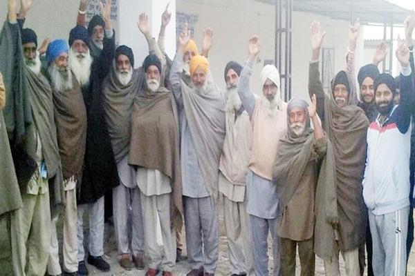 protest against cattle plant