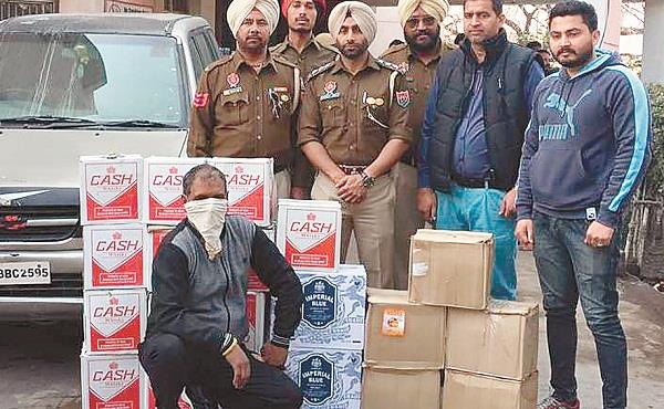 liquor smuggler arrested with 20 bottles