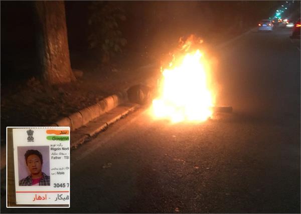 man die in accident