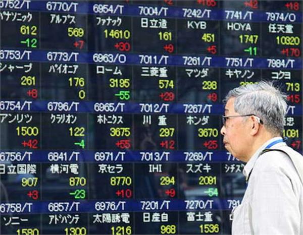strong decline in asian markets