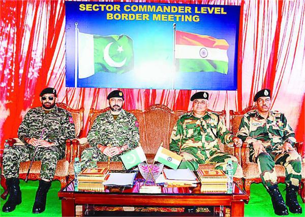 flag meeting pakistan with india