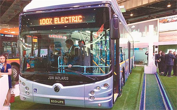 auto expo 2018 indian startup introduced 100 percent electric bus