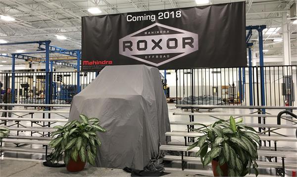 mahindra will be unveiling the new roxor off road vehicle