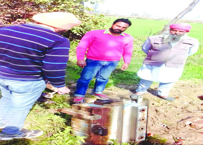 ਕਿਸਾਨ ਦੀ ਮੋਟਰ ਤੋਂ ਟਰਾਂਸਫਾਰਮਰ ਚੋਰੀ