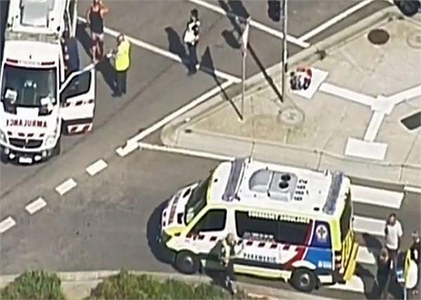 in australia  a car hit 8 people  investigations continue